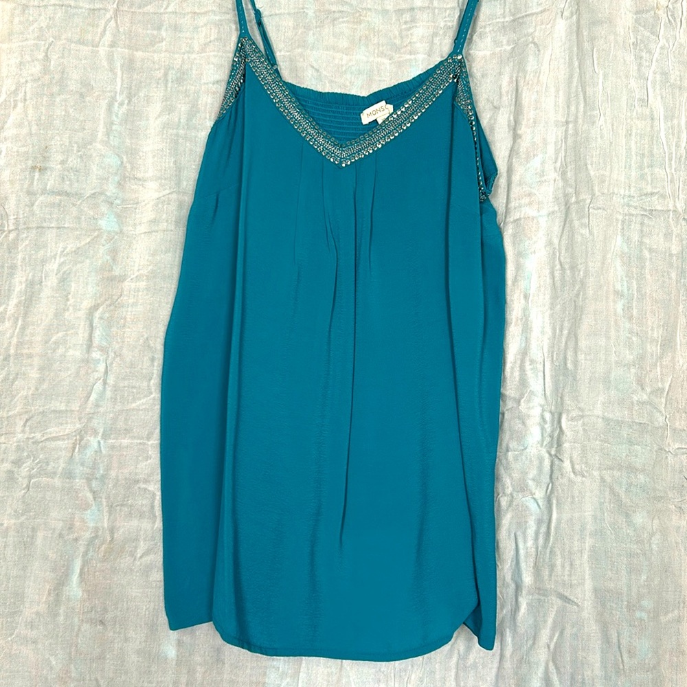 EUC Monsoon London embellished vneck cam